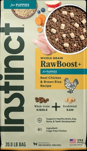 Instinct Raw Boost Whole Grain Kibble for Puppies Chicken Recipe