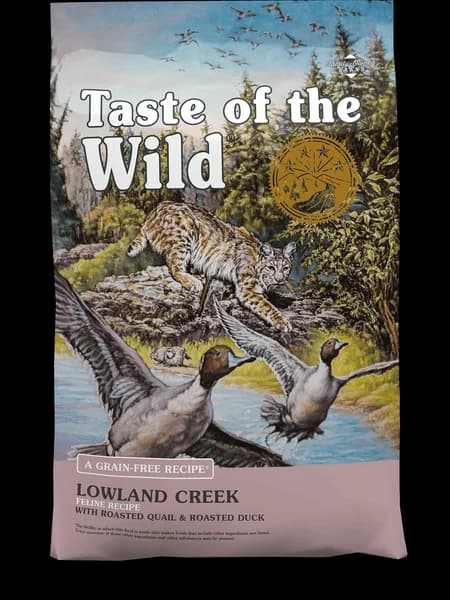 Taste of the Wild Lowland Creek Feline Recipe with Roasted Quail & Roasted Duck